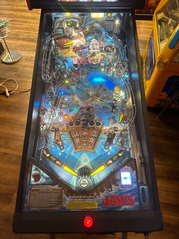 Image of Stern Pinball Jaws Premium Pinball Machine READY TO SHIP