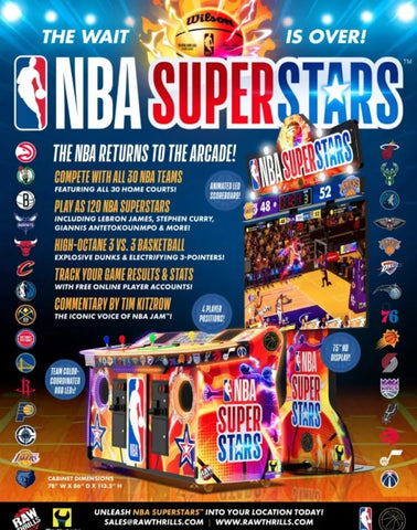 Image of Raw Thrills NBA Superstars Arcade Video Game