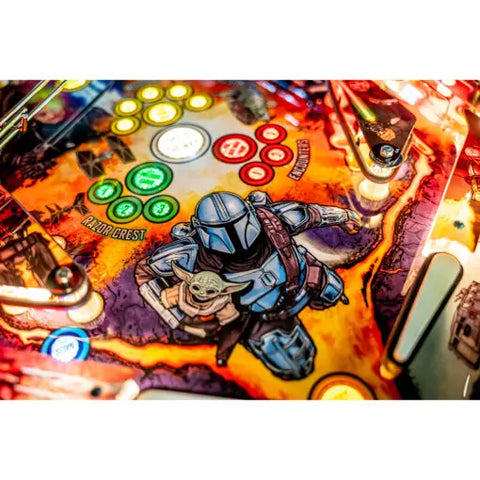 Image of Stern Pinball The Mandalorian Premium Pinball Machine FREE SHIPPING