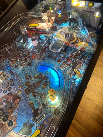 Image of Stern Pinball Jaws Premium Pinball Machine READY TO SHIP