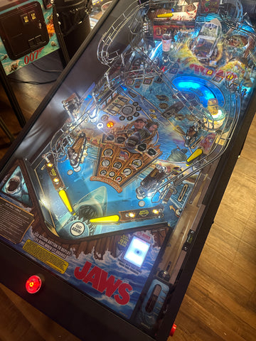 Image of Stern Pinball Jaws Premium Pinball Machine READY TO SHIP