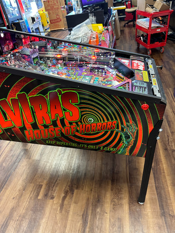 Image of Stern Pinball Elvira's House of Horrors Premium Pinball Machine