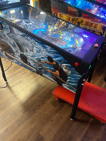 Image of Stern Pinball Jaws Premium Pinball Machine READY TO SHIP