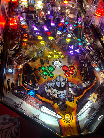 Image of Stern Pinball LOADED The Mandalorian Pro Pinball Machine