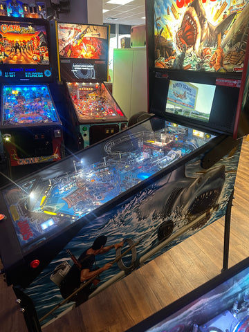 Image of Stern Pinball Jaws Premium Pinball Machine READY TO SHIP