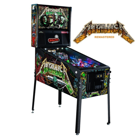 Image of Stern Pinball Metallica Remastered Premium Pinball Machine FREE SHIPPING